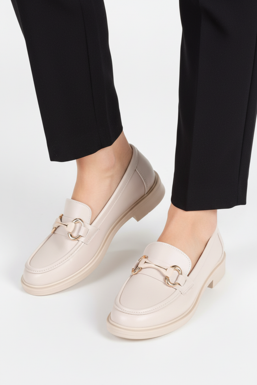 Tanta Bej Kadın Loafer Ayakkabı