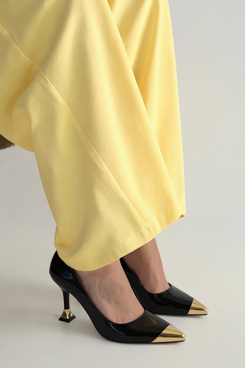 Artem Kadın Siyah Rugan Topuklu Ayakkabı