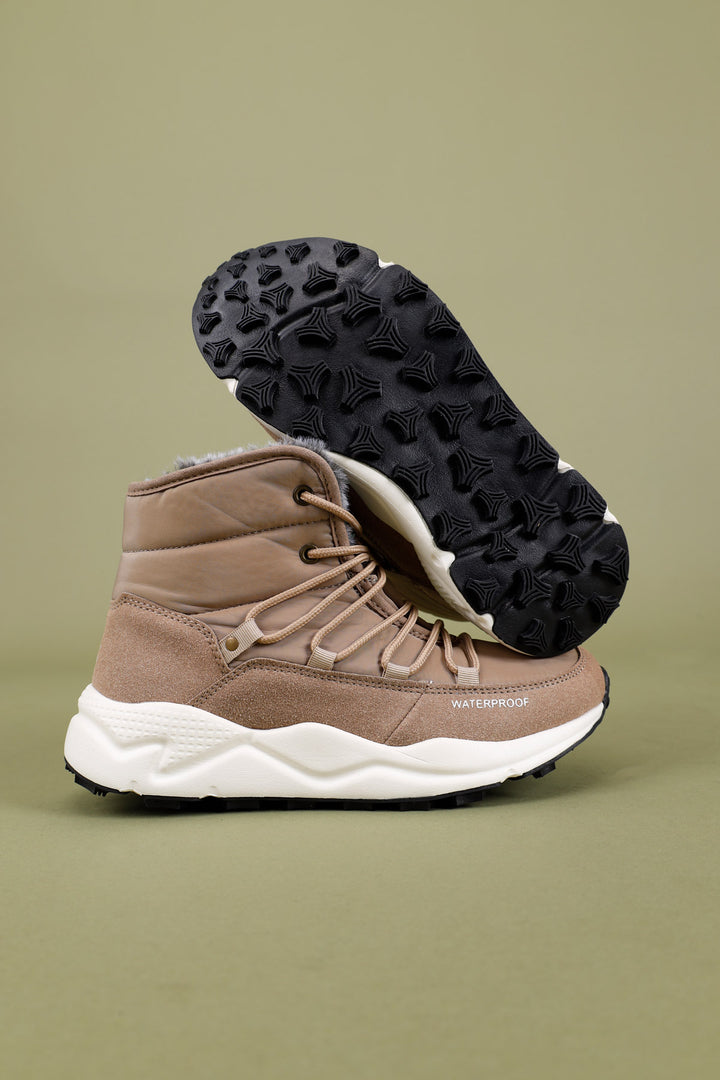 Benetton Ceri Kadın Paraşüt Kumaş Bej Bot BNI-11156