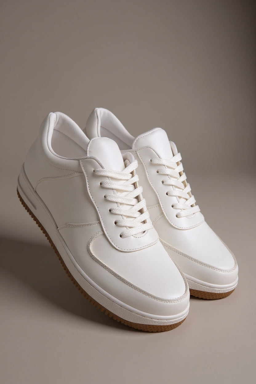 Ceyyan Kadın Beyaz Bağcıklı Spor Ayakkabı