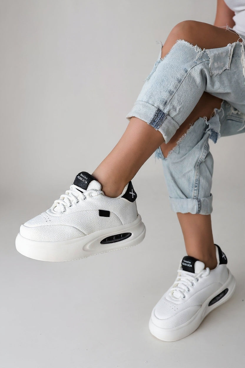 Chris Kadın Beyaz Bağcıklı Spor Ayakkabı