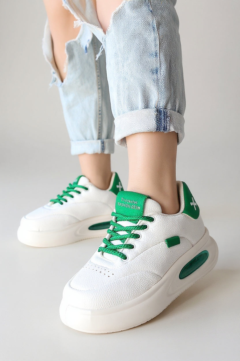 Chris Kadın Beyaz Bağcıklı Spor Ayakkabı