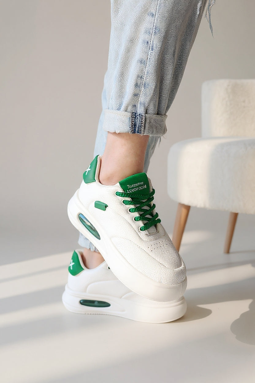 Chris Kadın Beyaz Bağcıklı Spor Ayakkabı