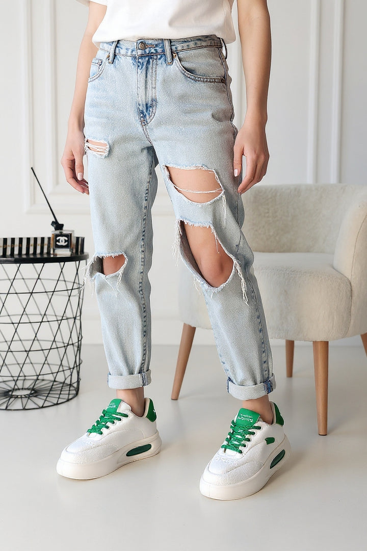 Chris Kadın Beyaz Bağcıklı Spor Ayakkabı