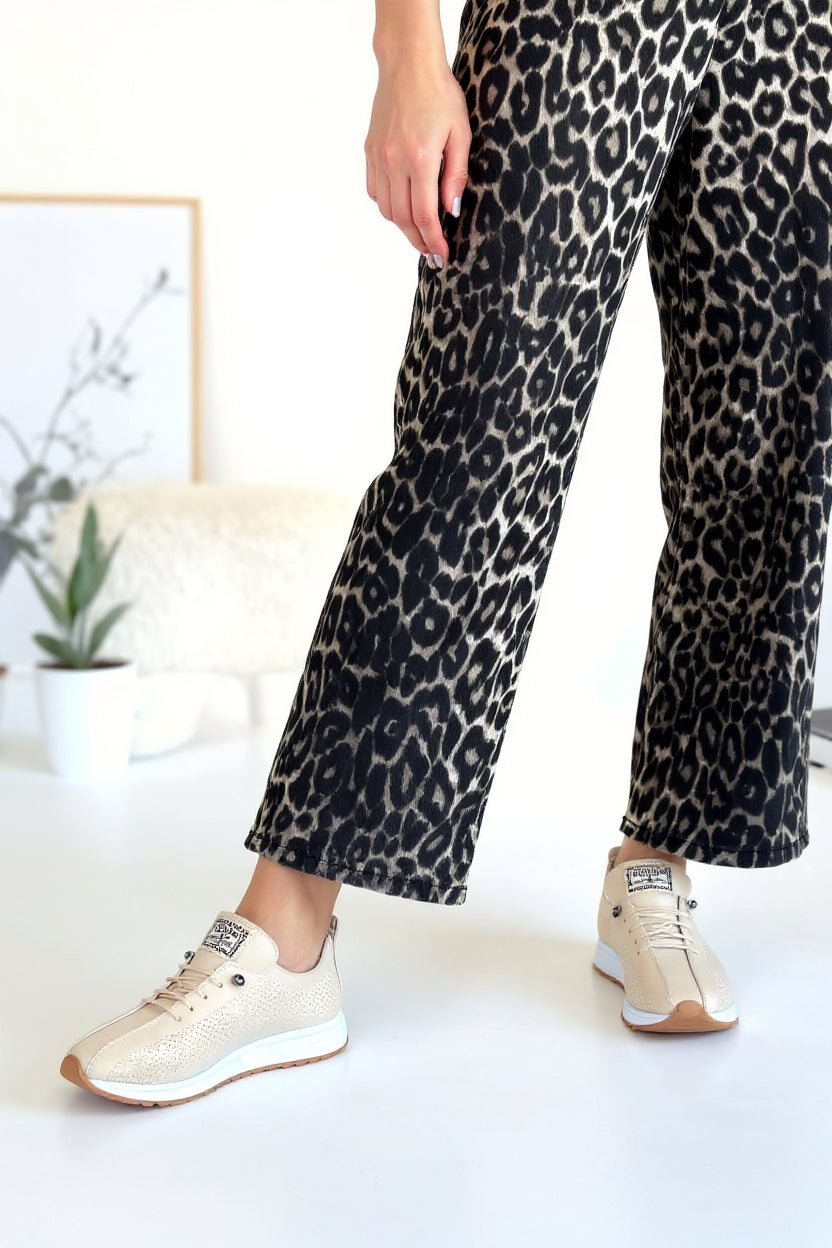 Fiert Kadın Bej Bağcıklı Spor Ayakkabı