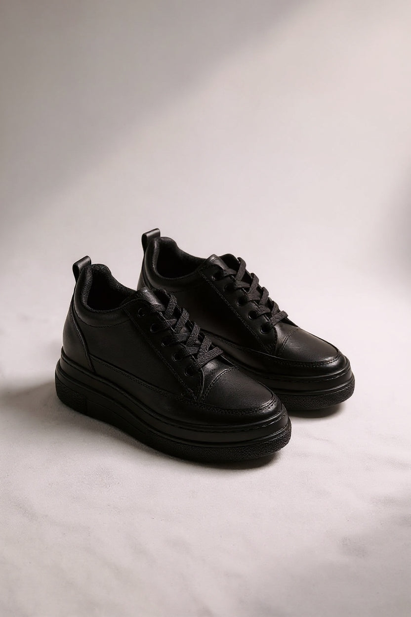 Helnes Kadın Siyah Gizli Topuk Spor Ayakkabı