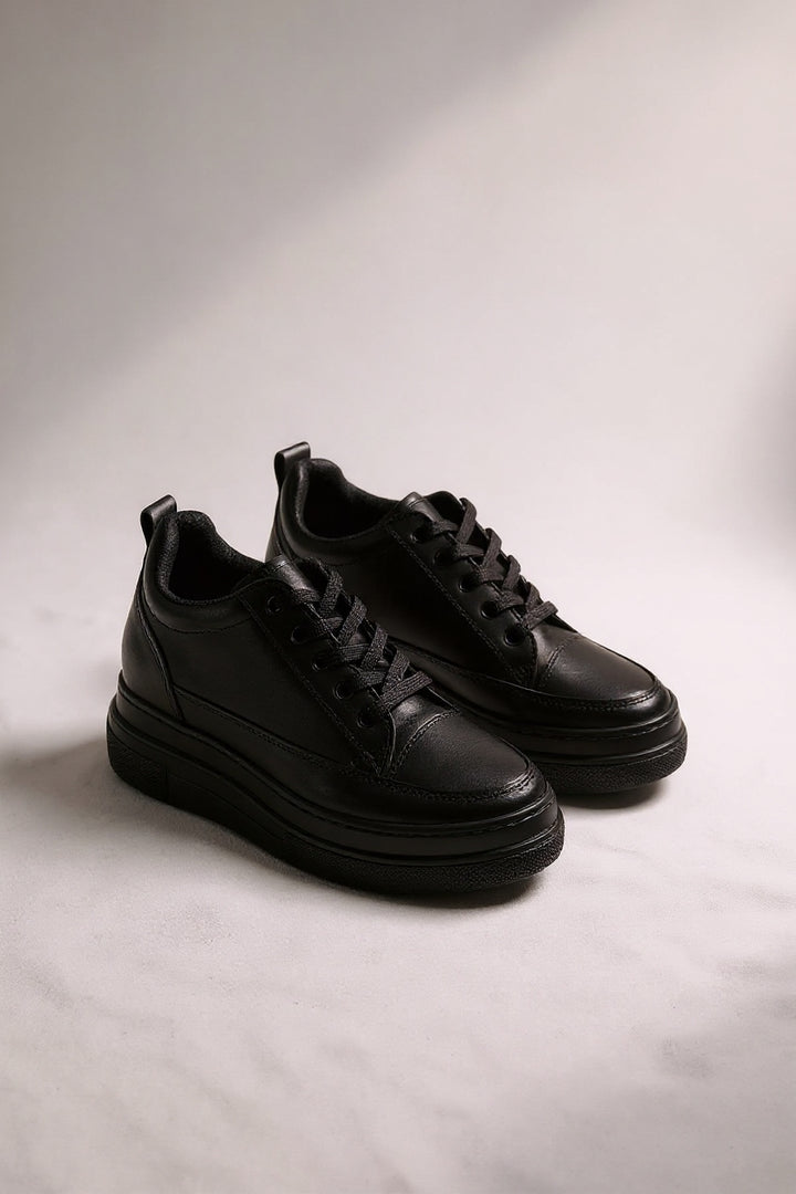 Helnes Kadın Siyah Gizli Topuk Spor Ayakkabı