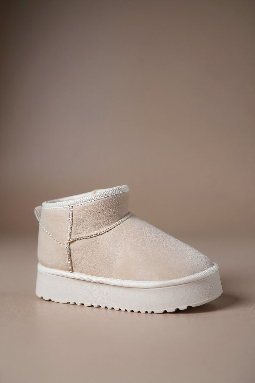 Linne Kadın Bej İçi Kürklü Bot