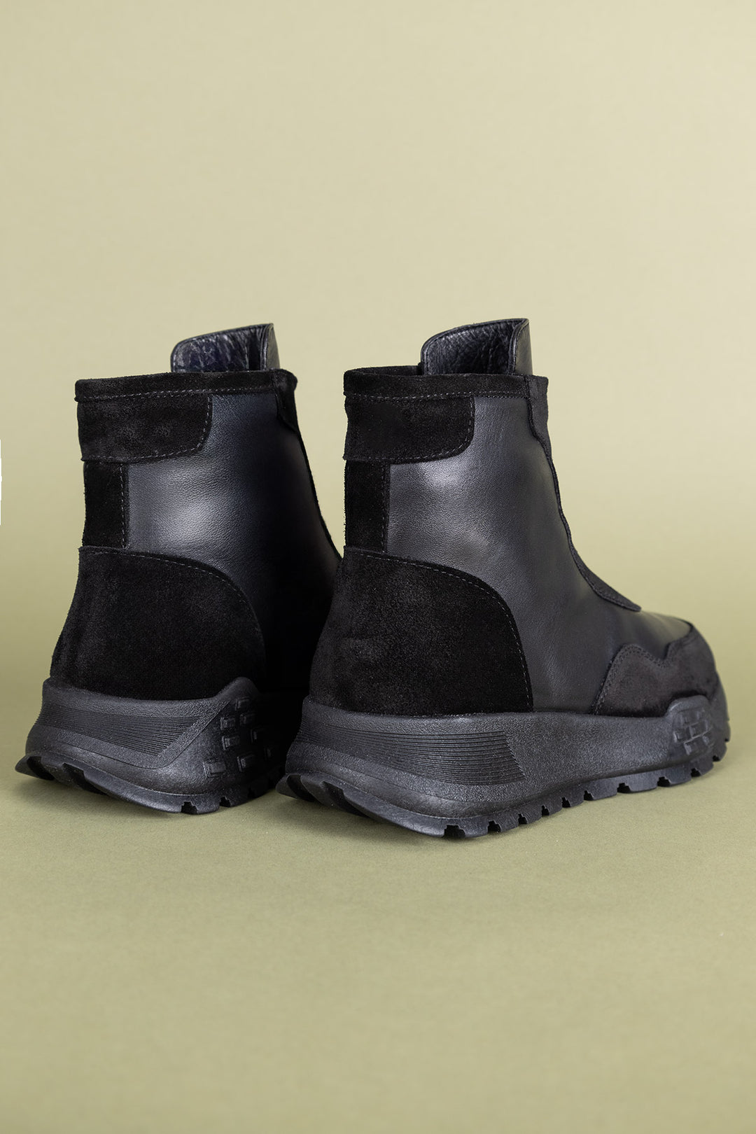 Summan Kadın Hakiki Deri Siyah Bot