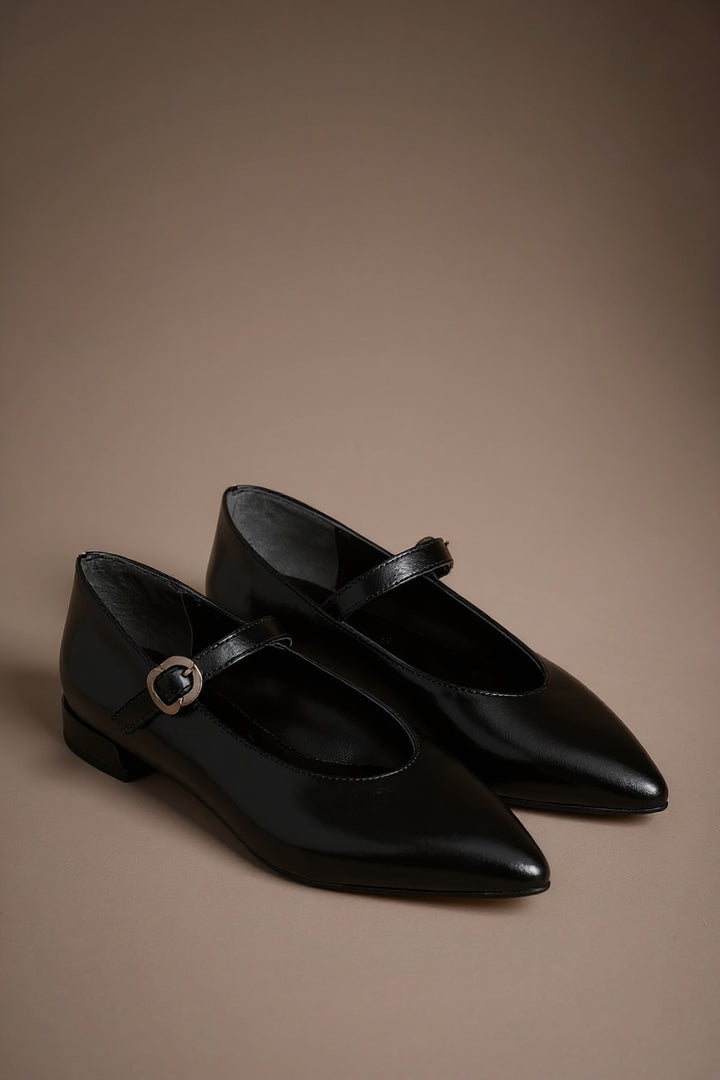 Meredith Kadın Siyah Babet Ayakkabı