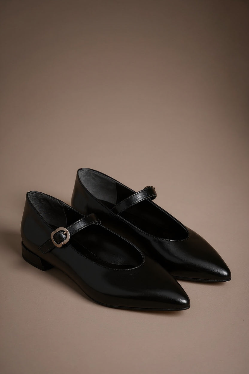 Meredith Kadın Siyah Babet Ayakkabı