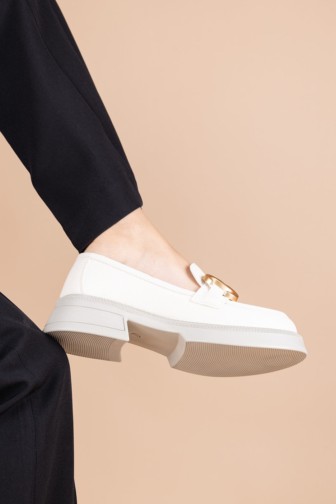 Pierre Cardin Yinda Kadın Tokalı Krem Loafer Ayakkabı PC-52650