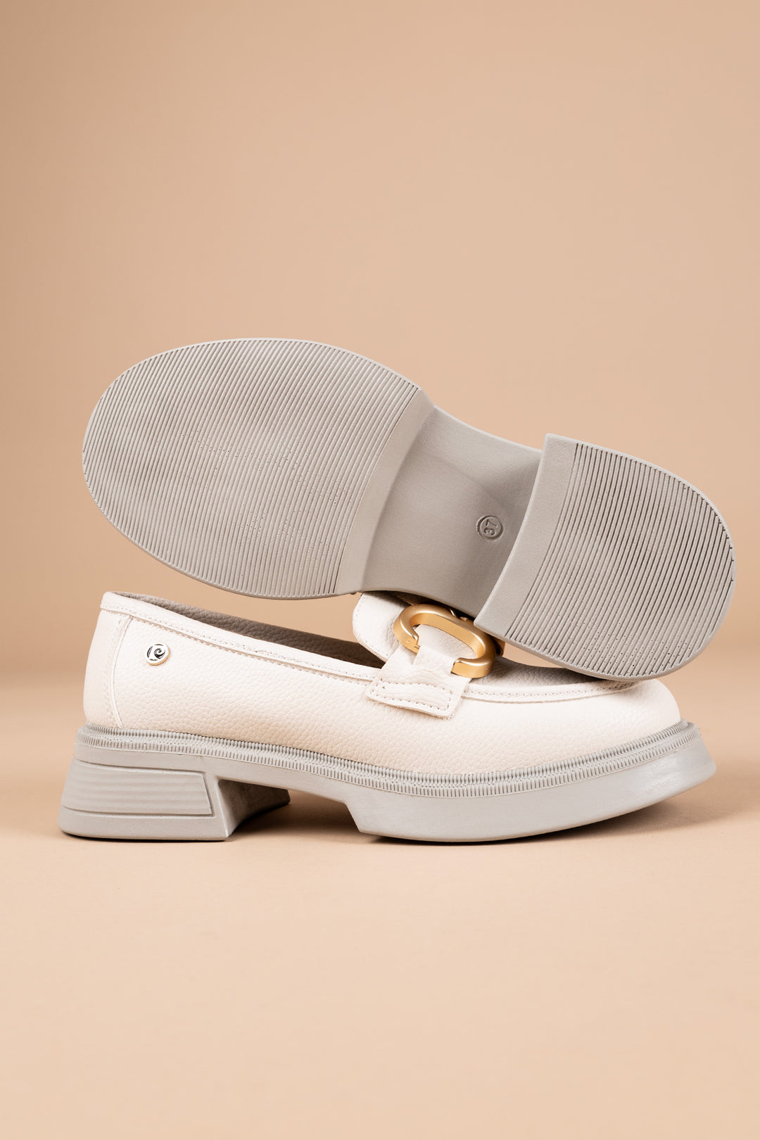 Pierre Cardin Yinda Kadın Tokalı Krem Loafer Ayakkabı PC-52650
