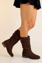 Plod Kahverengi Süet Kadın Çizme