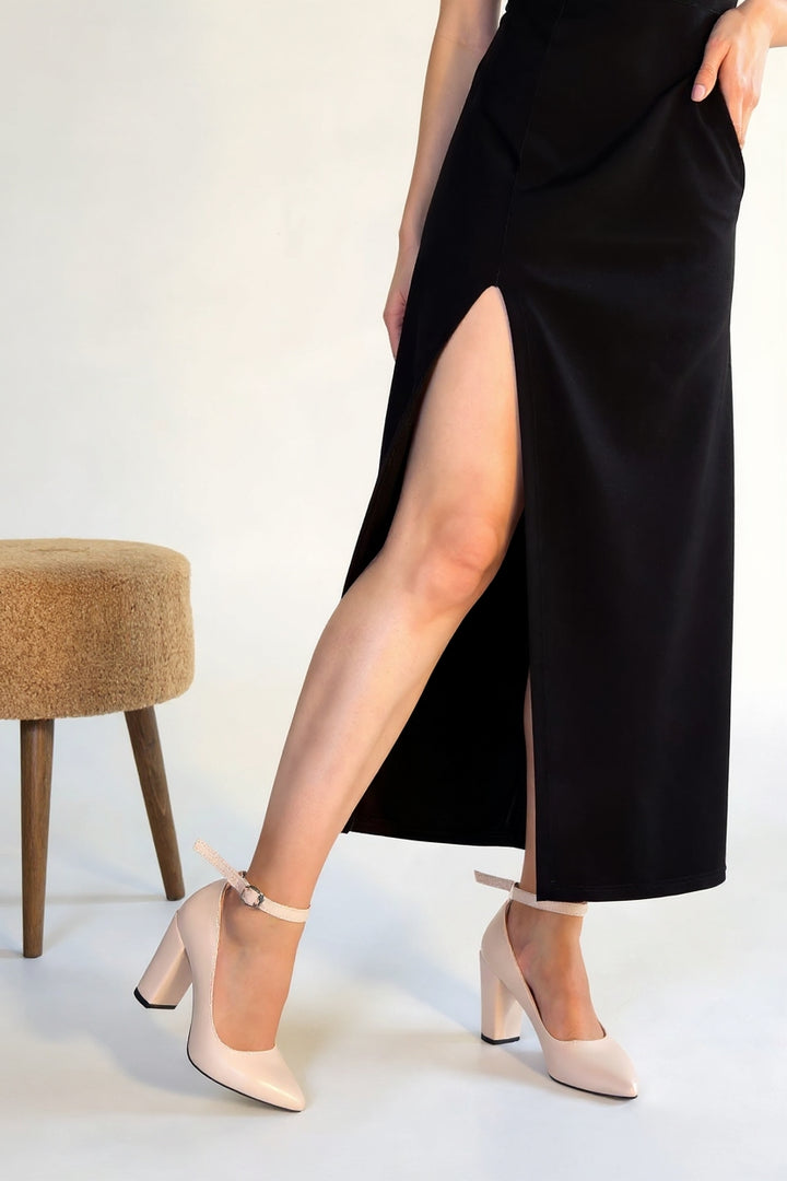 Rity Kadın Bej Topuklu Ayakkabı