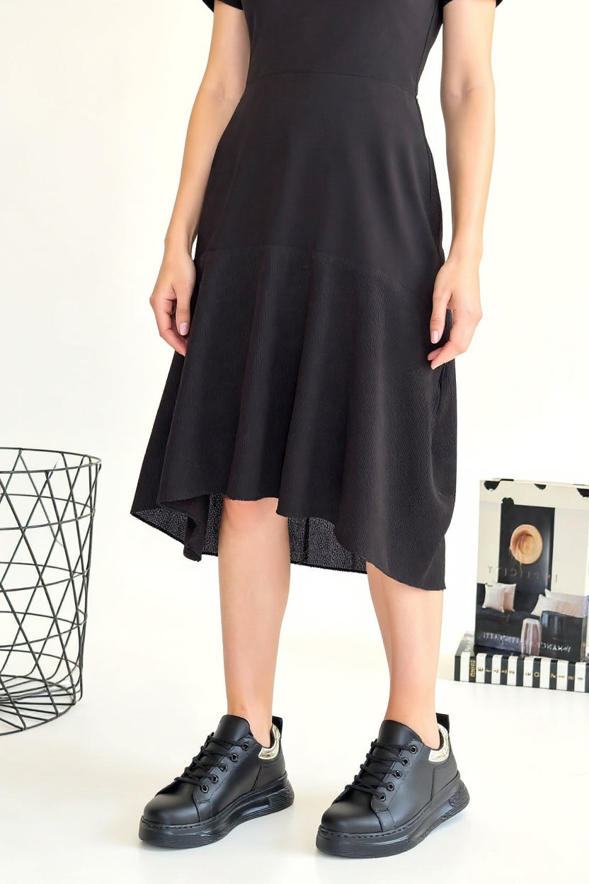 Sofio Kadın Siyah Bağcıklı Spor Ayakkabı