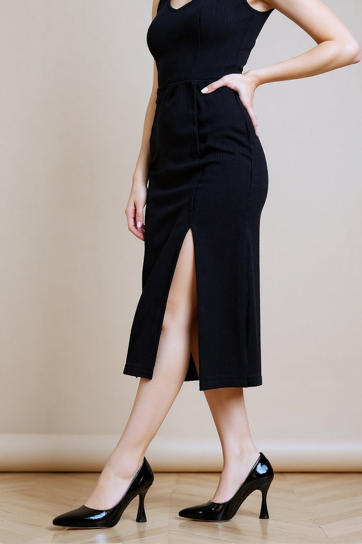 Ulba Kadın Siyah Rugan Sivri Burun Stiletto Ayakkabı