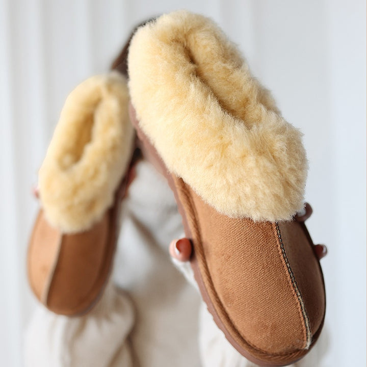 Abby Kadın Taba Süet İçi Kürklü Bot