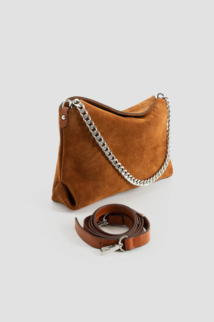 ALANO Kadın Hakiki Süet Deri Çapraz Çanta