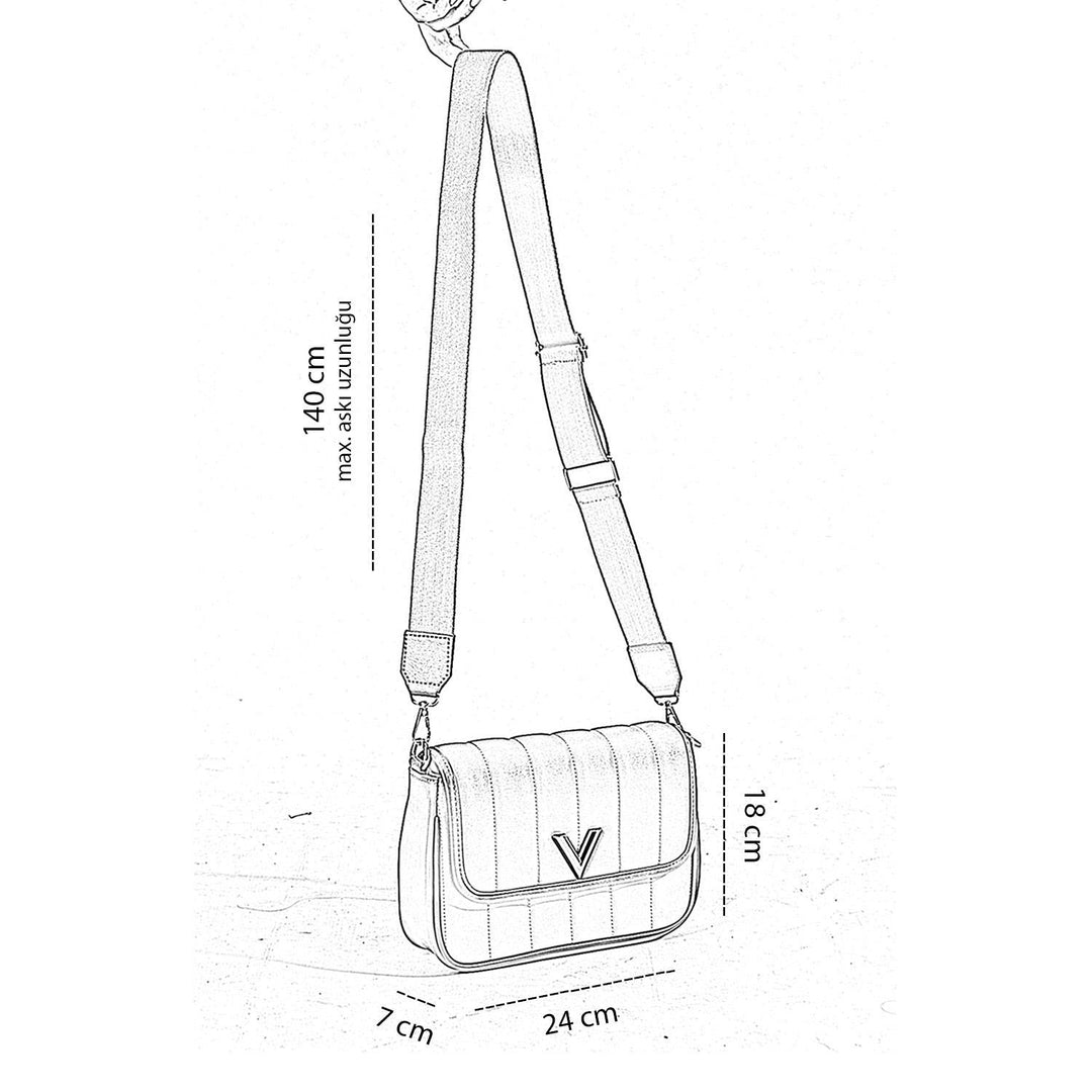 Alenka Kadın Kapitone Ayarlanabilir Askılı Çapraz Çanta
