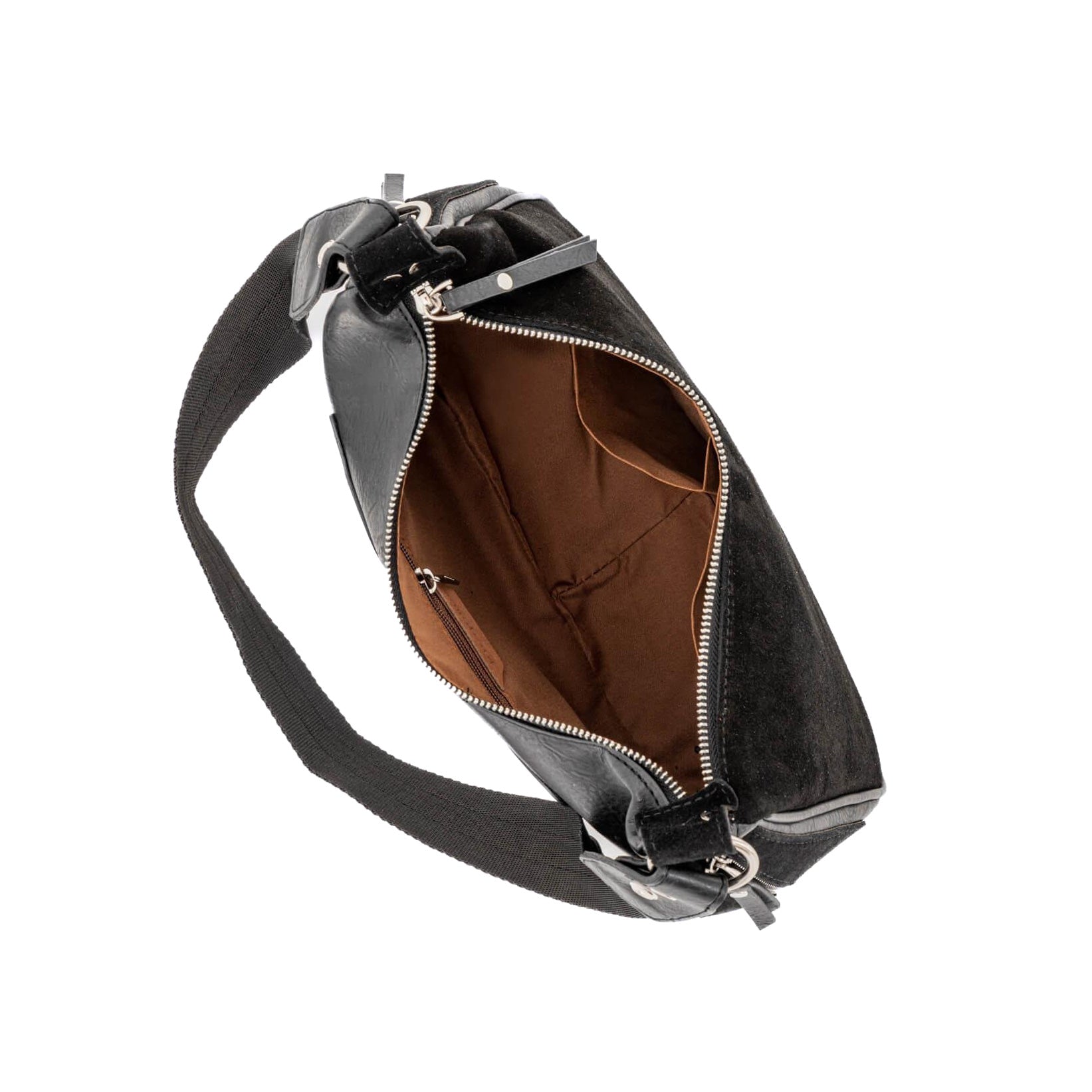 Alian-N Kadın Hakiki Süet Deri Omuz Çantası