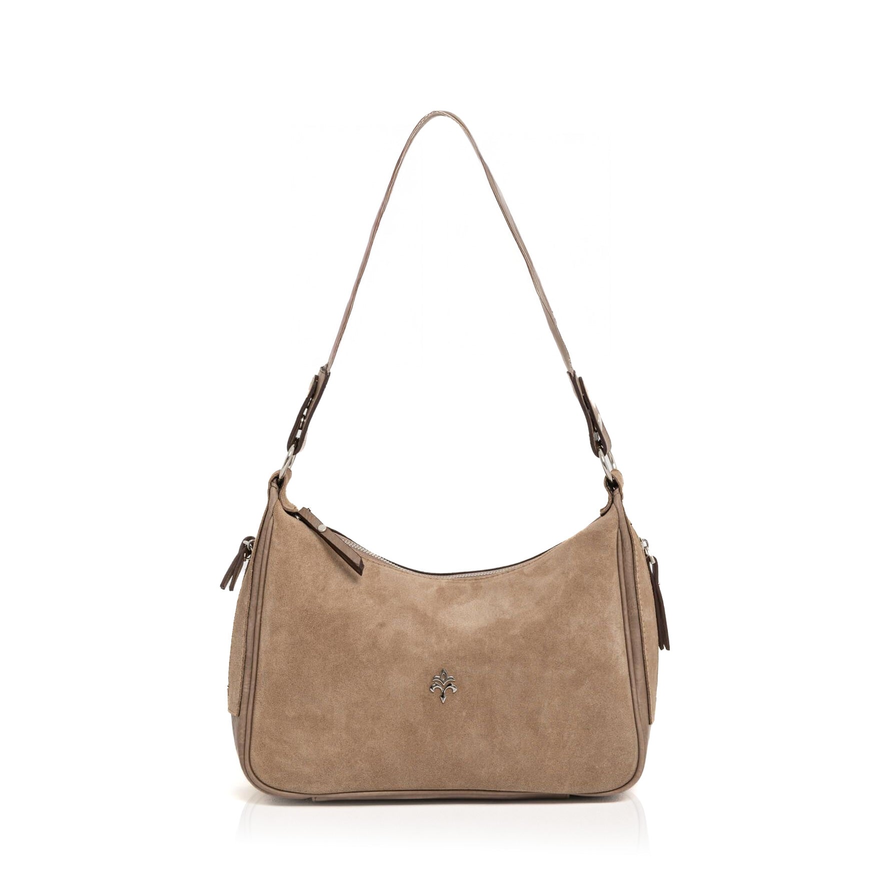 Alian-N Kadın Hakiki Süet Deri Omuz Çantası