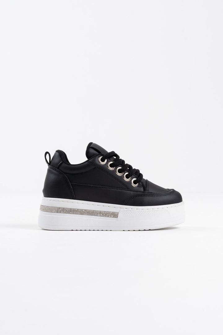 Alice Siyah Kadın Gizli Topuklu Sneaker