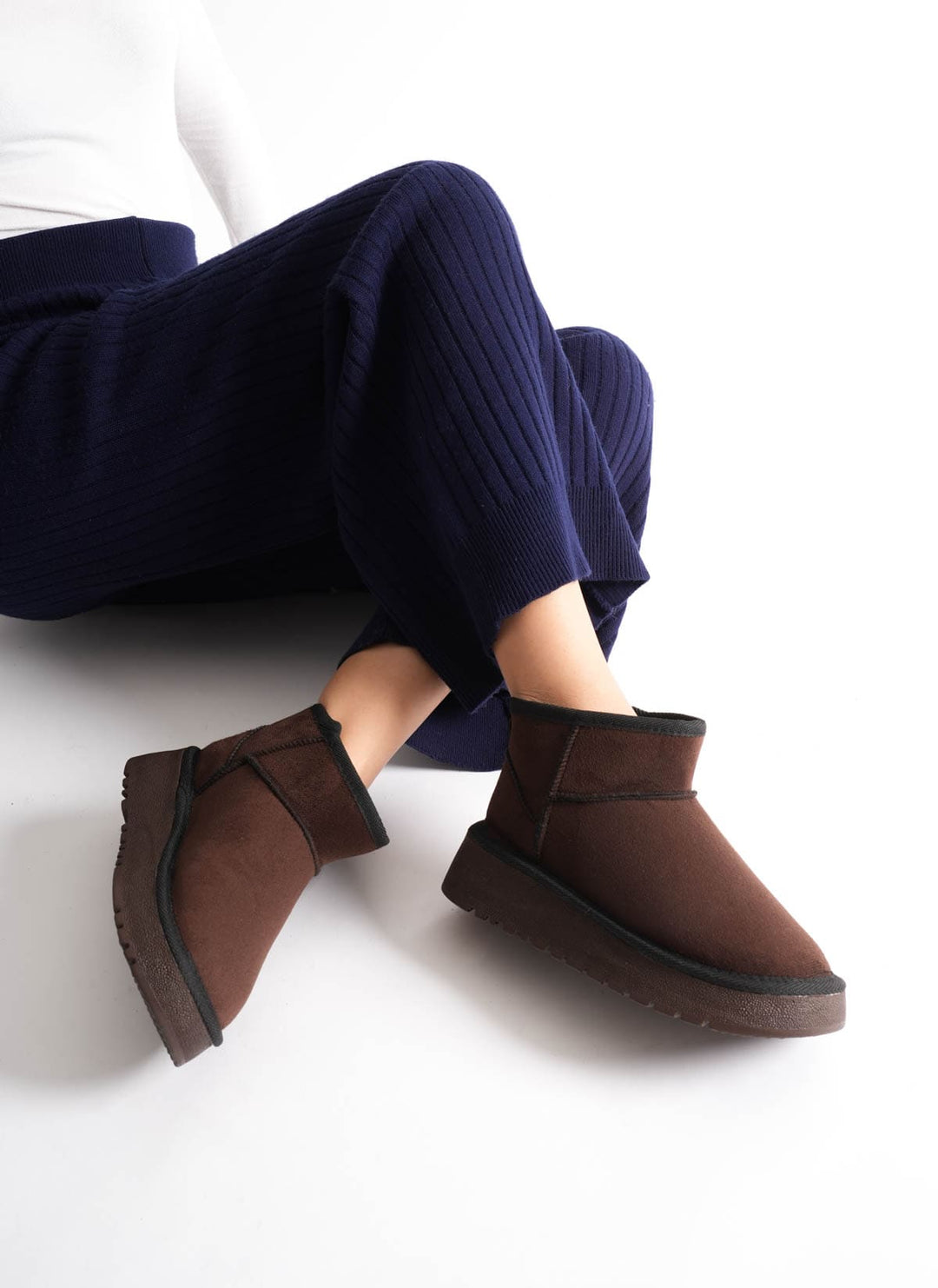 Alina Kadın Acı Kahve Kışlık Kürklü Bot