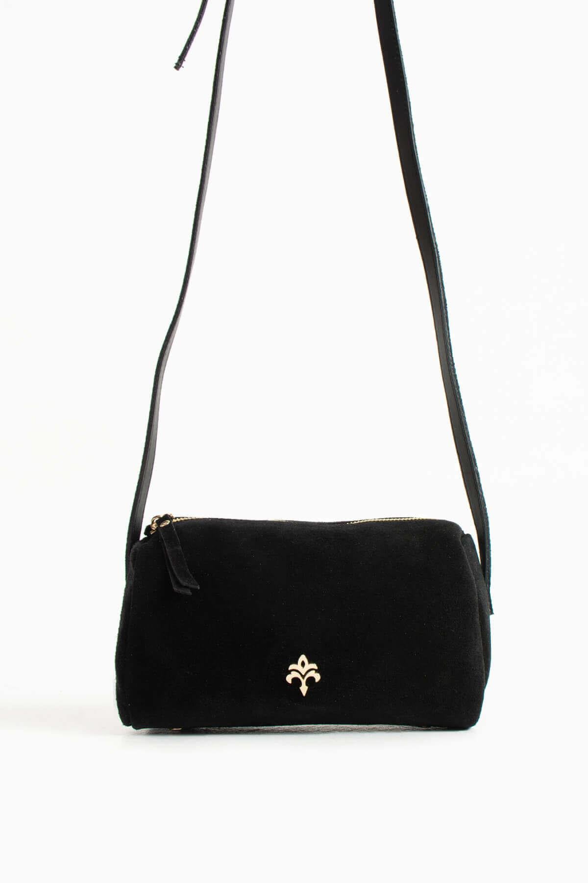 ANDERO Kadın Hakiki Süet Deri Çapraz Çanta