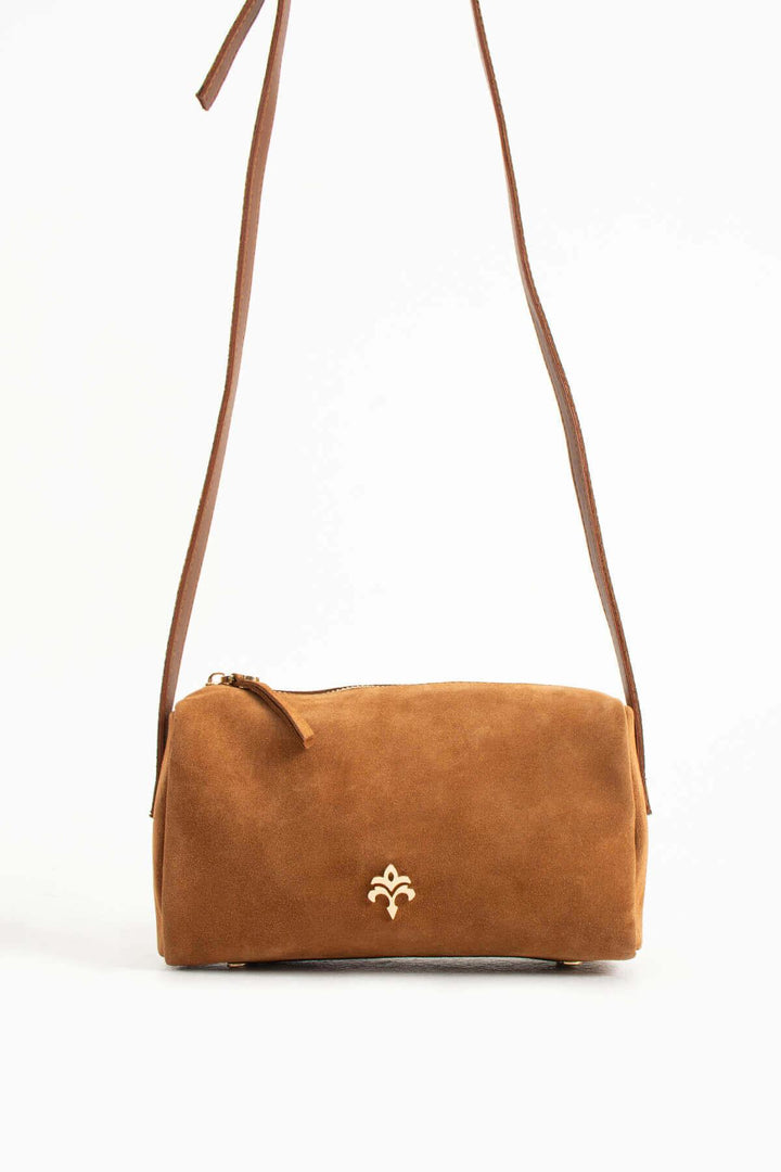 ANDERO Kadın Hakiki Süet Deri Çapraz Çanta