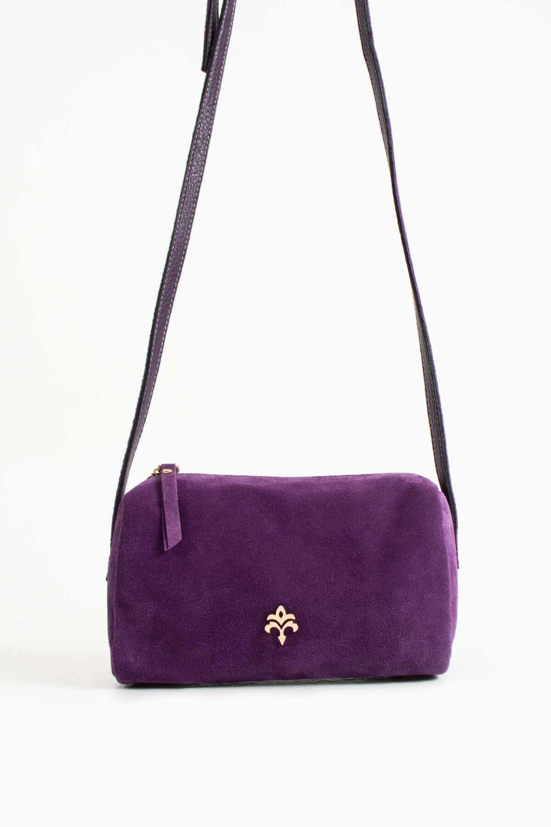 ANDERO Kadın Hakiki Süet Deri Çapraz Çanta