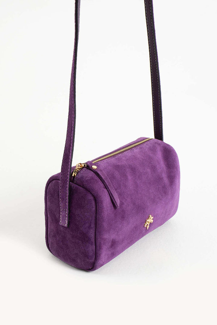 ANDERO Kadın Hakiki Süet Deri Çapraz Çanta