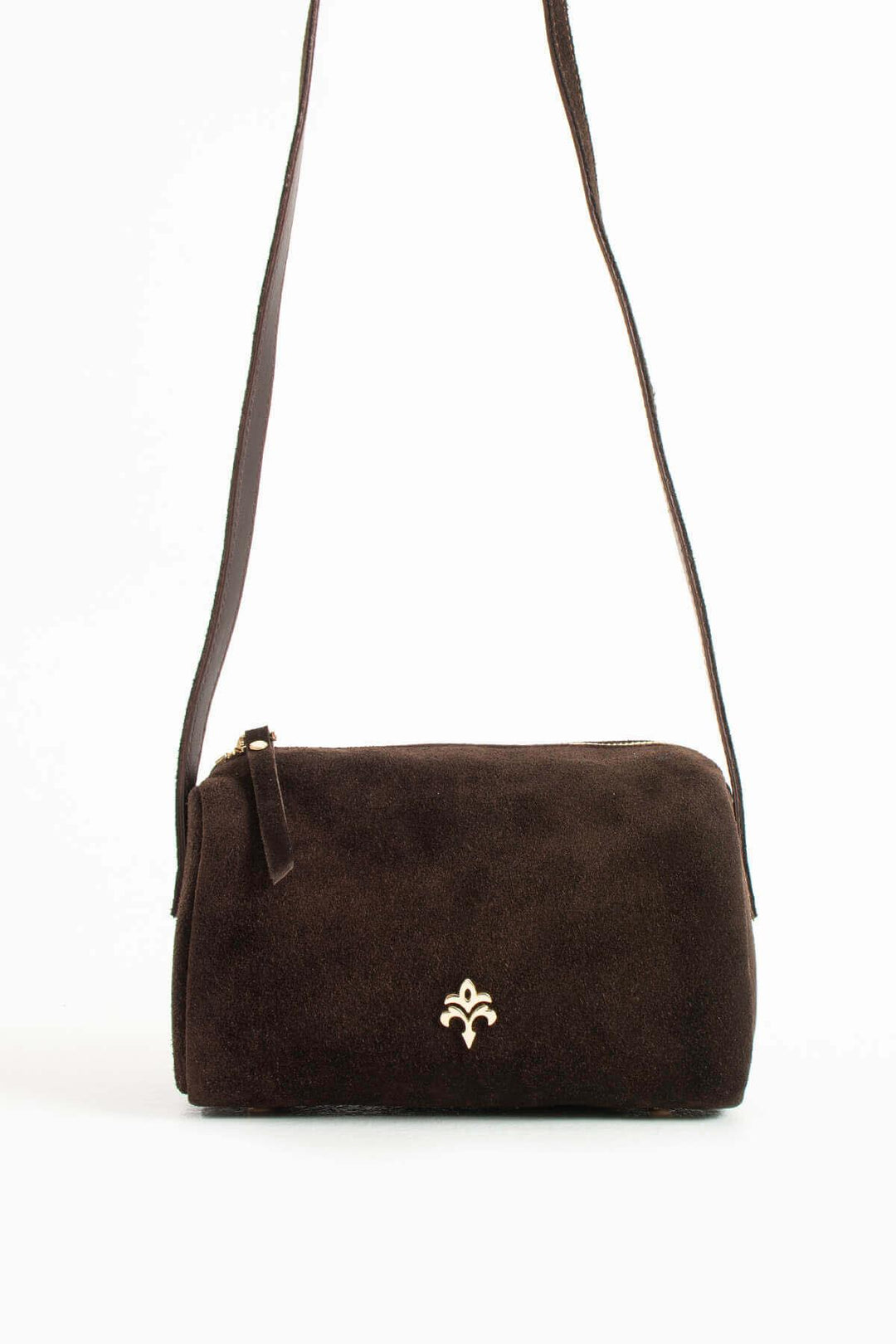 ANDERO Kadın Hakiki Süet Deri Çapraz Çanta