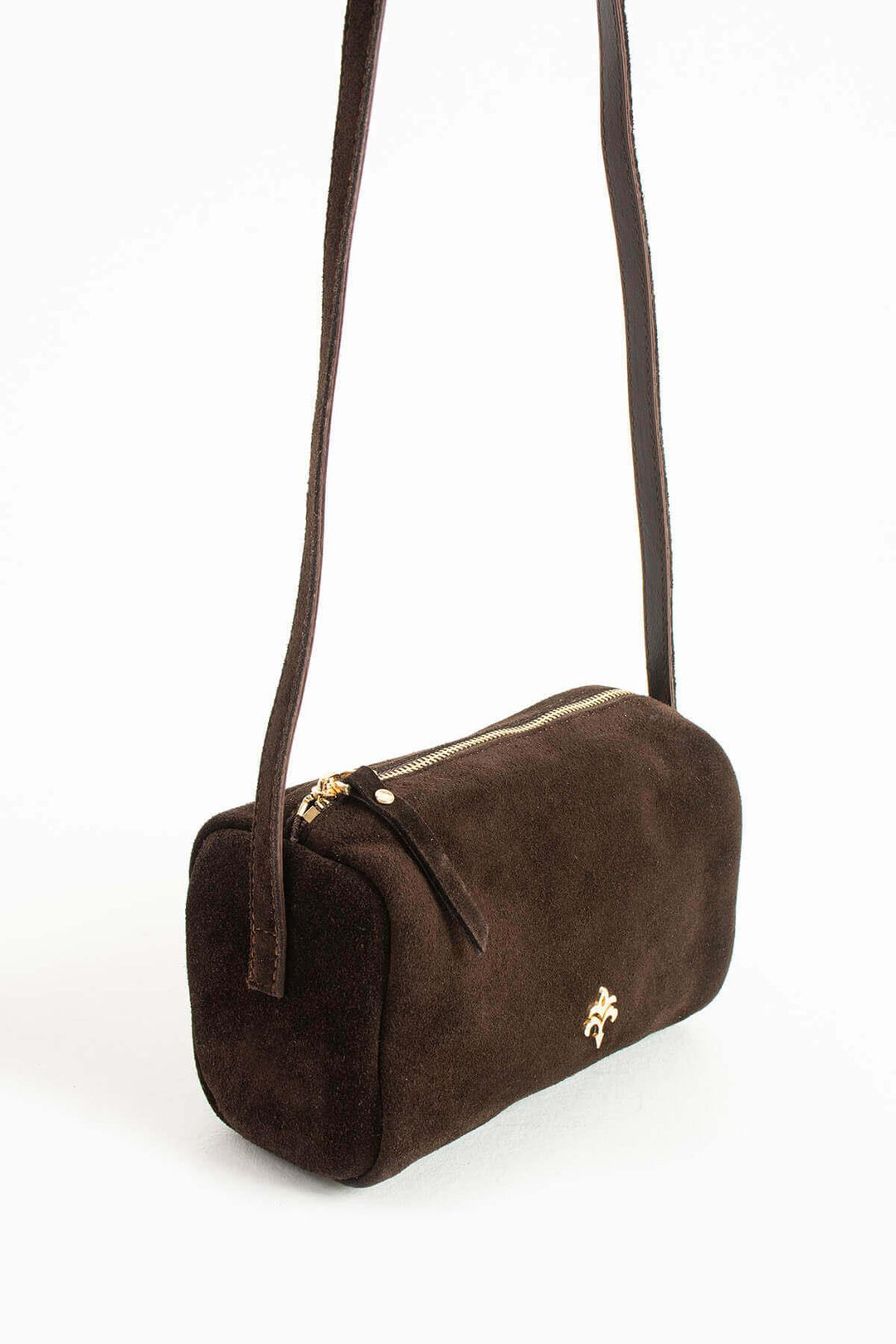 ANDERO Kadın Hakiki Süet Deri Çapraz Çanta