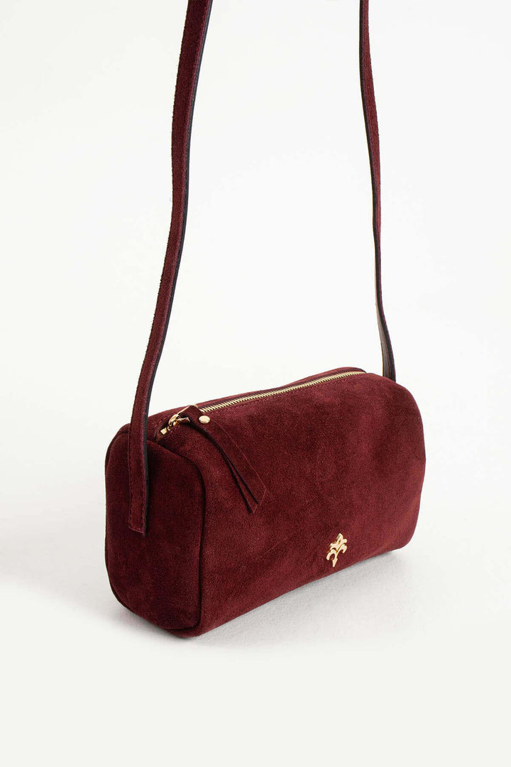 ANDERO Kadın Hakiki Süet Deri Çapraz Çanta