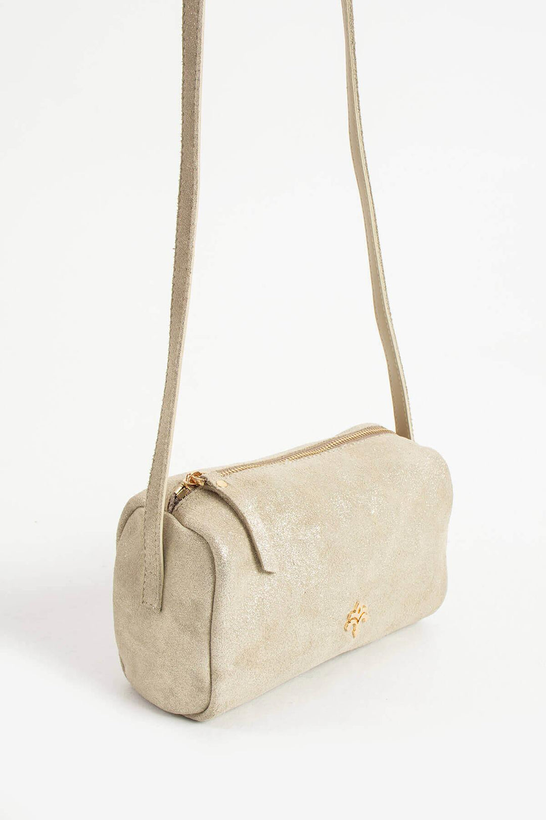 ANDERO Kadın Hakiki Süet Deri Çapraz Çanta