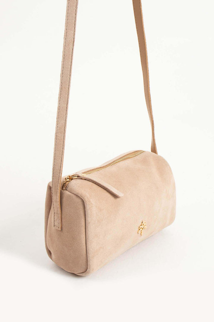 ANDERO Kadın Hakiki Süet Deri Çapraz Çanta