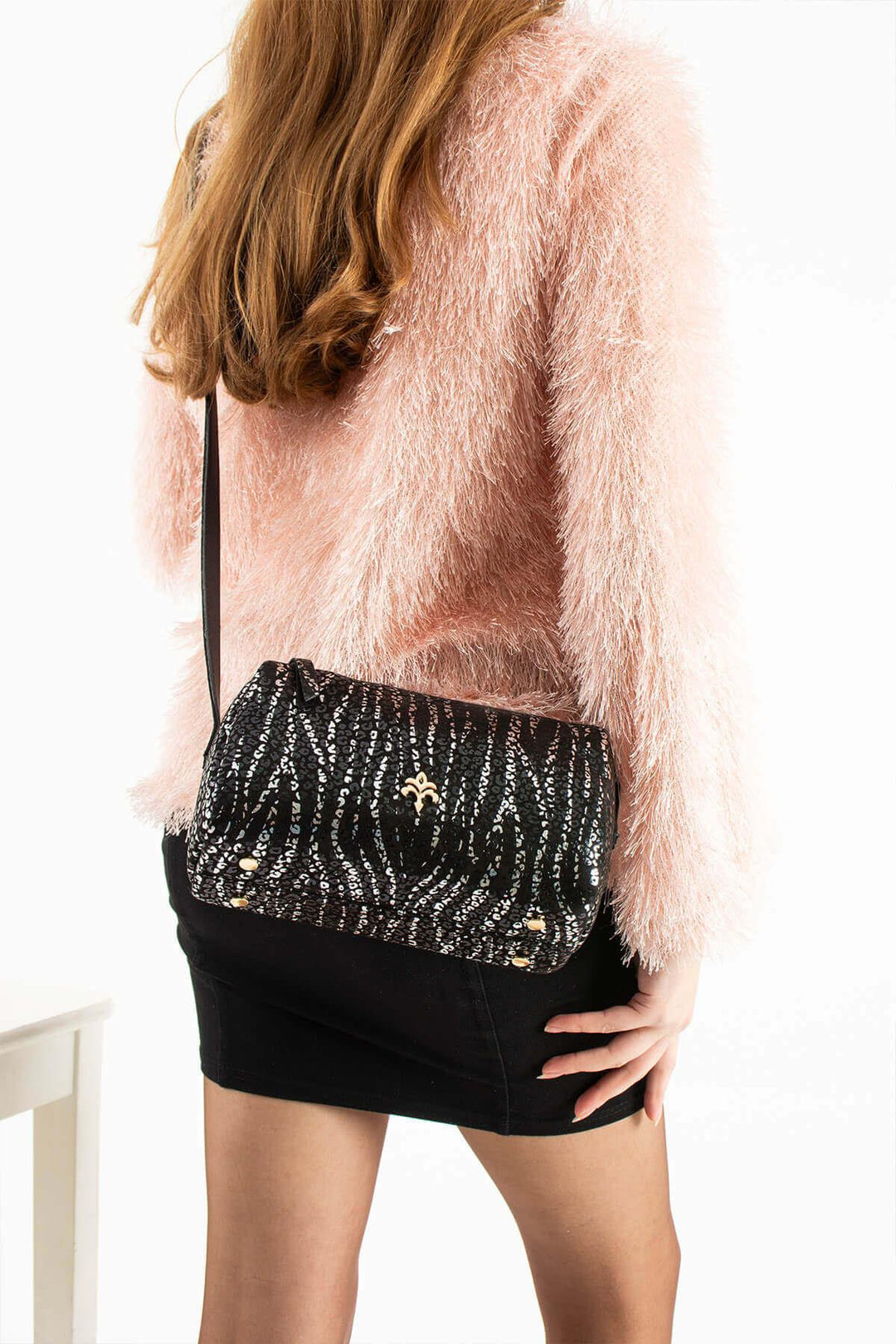 ANDERO Kadın Hakiki Süet Deri Çapraz Çanta