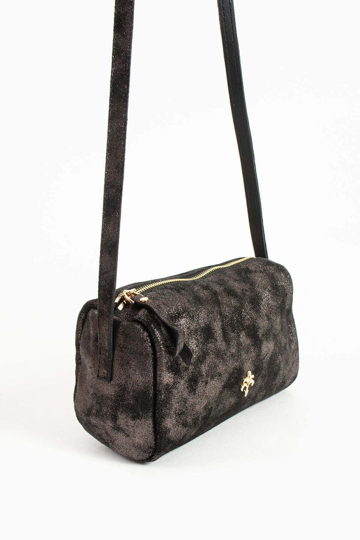 ANDERO Kadın Hakiki Süet Deri Çapraz Çanta