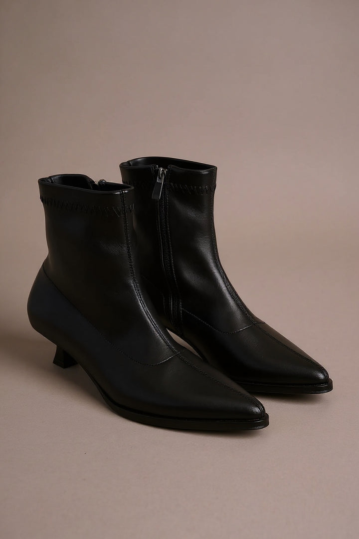 Ariana Kadın Siyah İnce Topuklu Bot