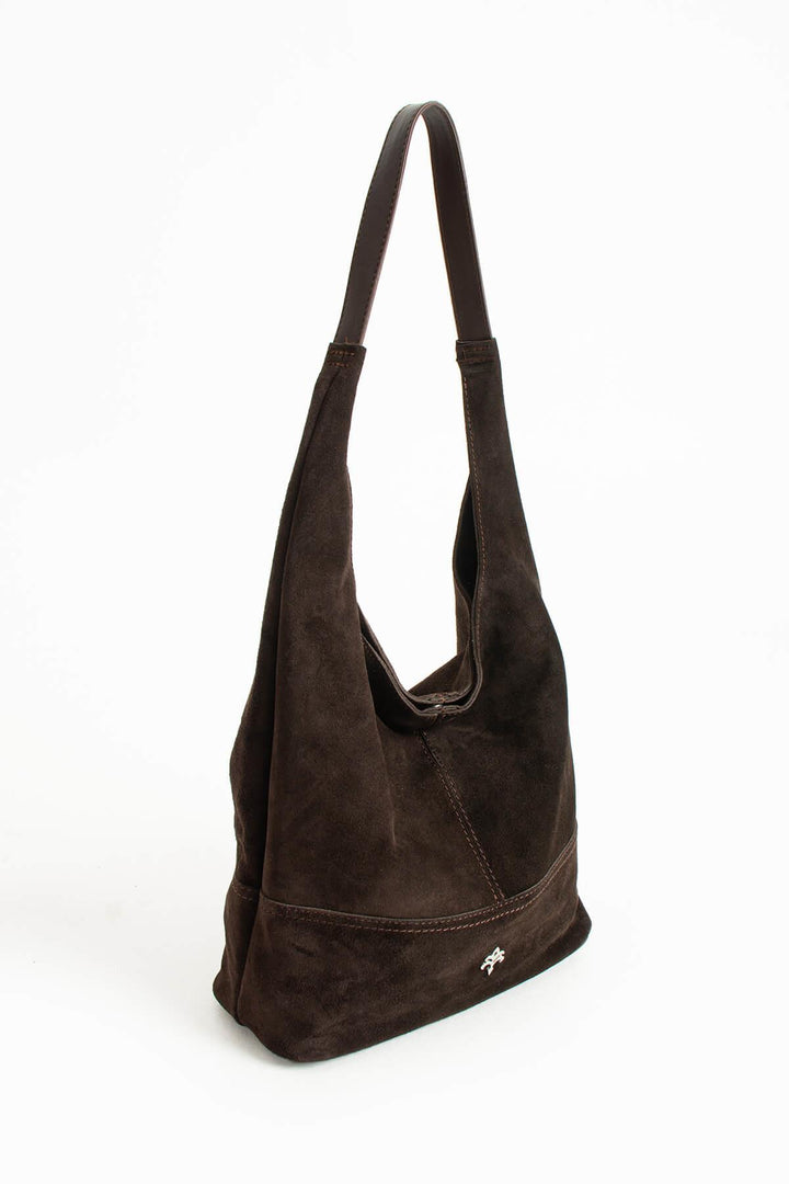 ASTRAEA Kadın Hakiki Süet Deri Omuz Çantası