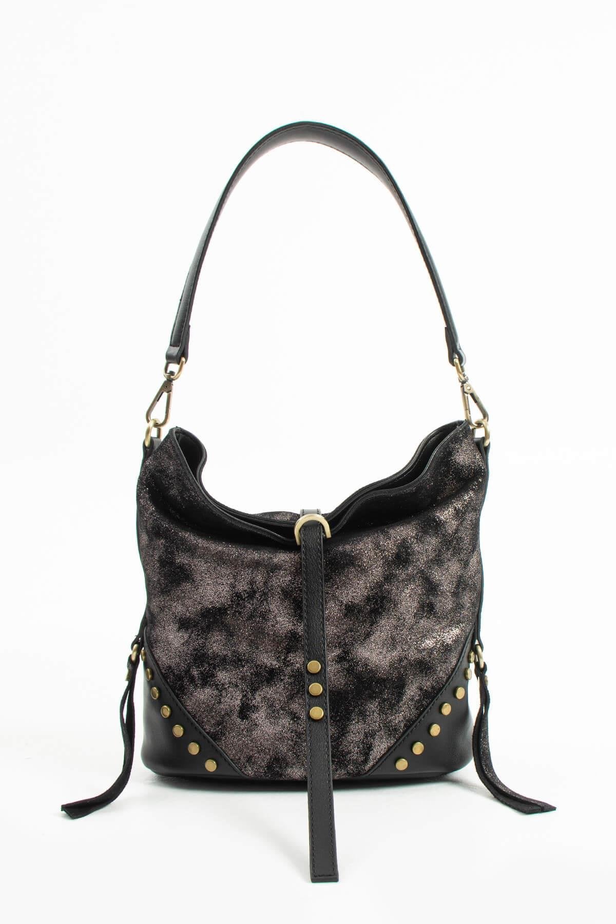 ATHERYA Hakiki Süet Deri Kadın Omuz Çantası