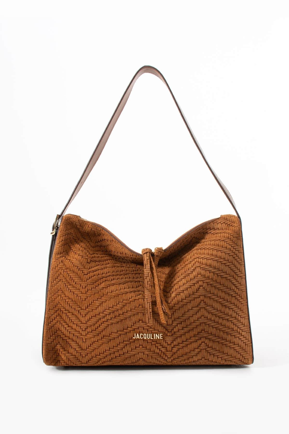 AURENYA Hakiki Süet Deri Kadın Omuz Çantası