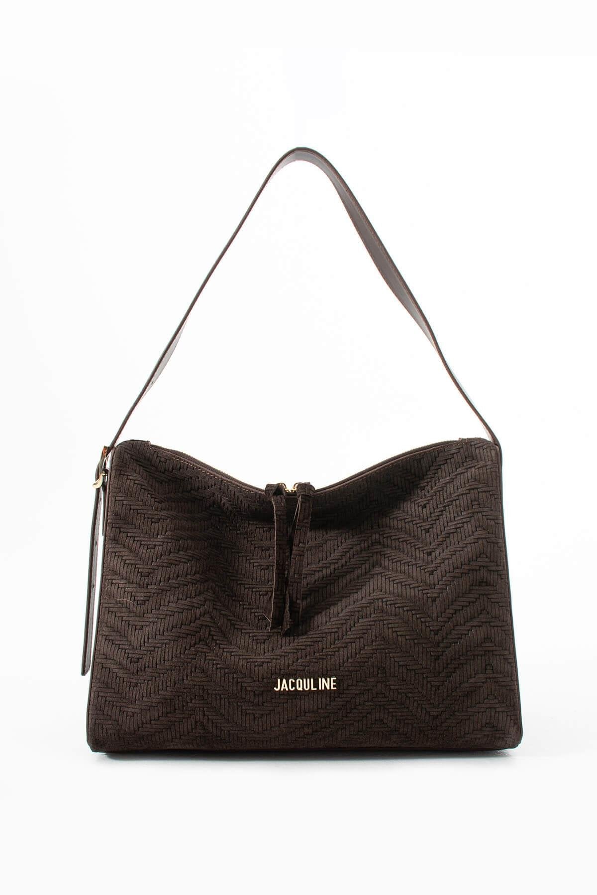 AURENYA Hakiki Süet Deri Kadın Omuz Çantası