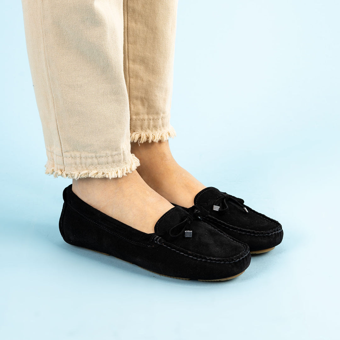 Bangor Kadın Hakiki Deri Siyah Loafer Ayakkabı