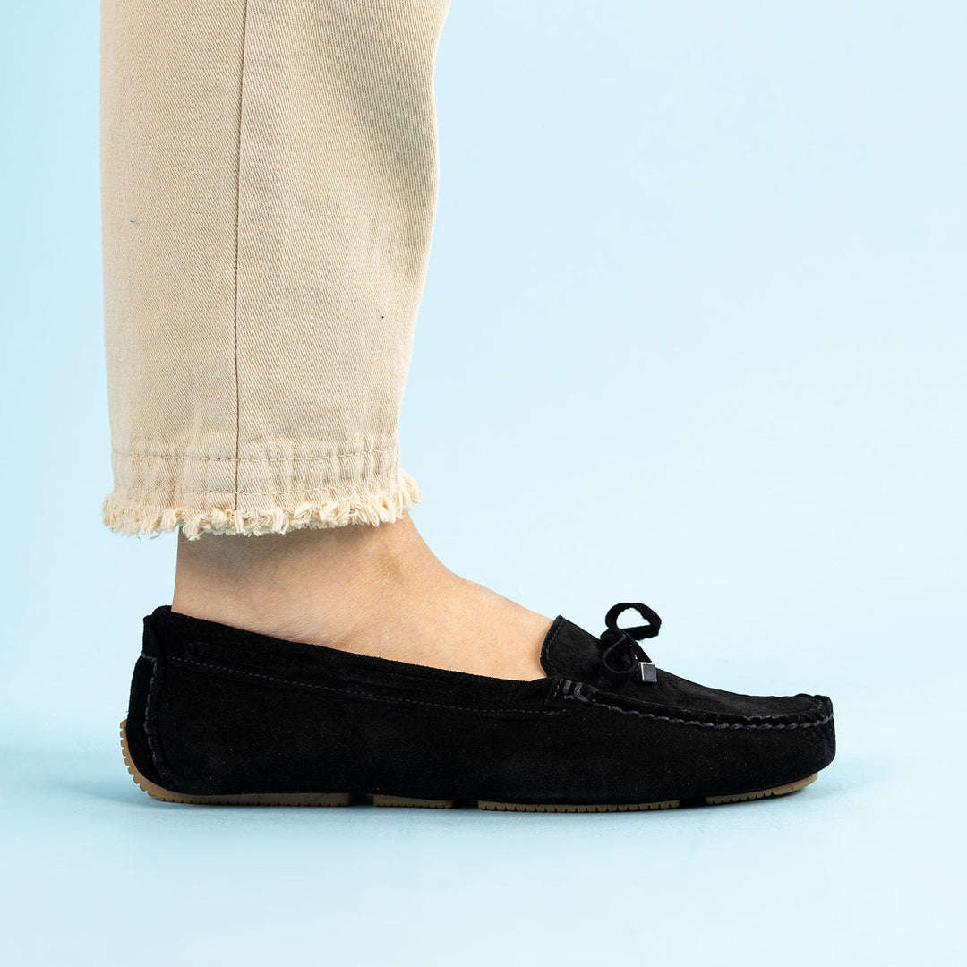 Bangor Kadın Hakiki Deri Siyah Loafer Ayakkabı
