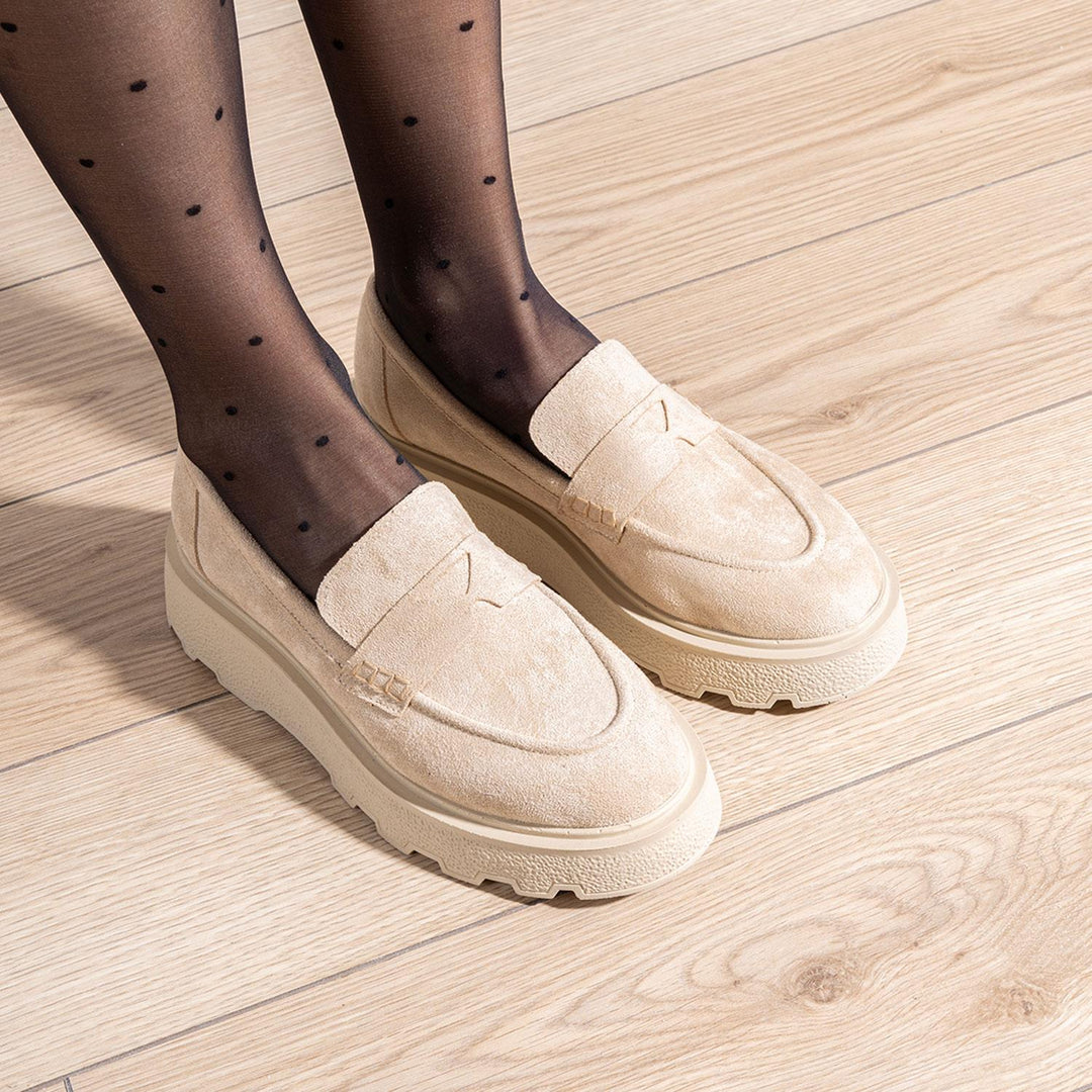 Beatrez Kadın Süet Ten Loafer