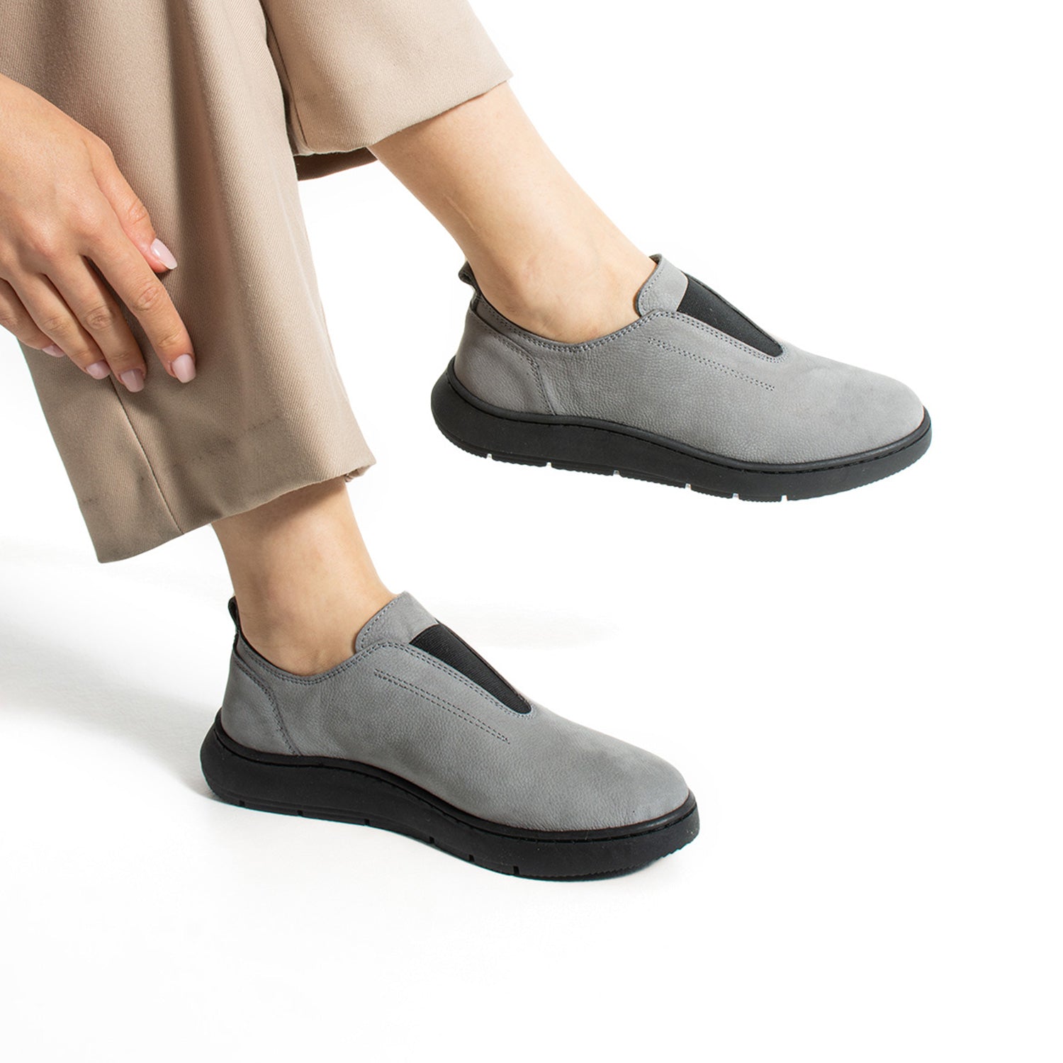 Brenner Kadın Hakiki Deri Nubuk Kadın Günlük Ayakkabı