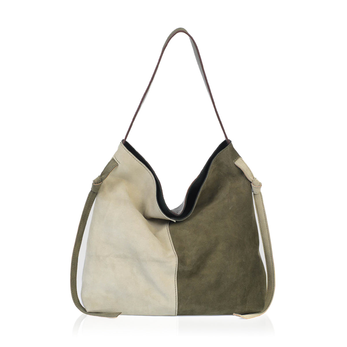 CALM-S Hakiki Süet Deri Omuz Çantası