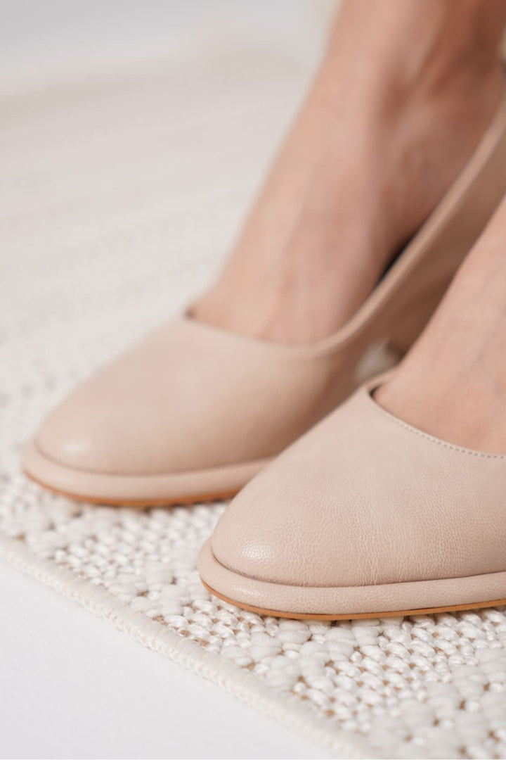 Candie Nude Kadın Topkulu Stiletto Ayakkabı